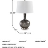 image:imageSignature Design by Ashley Table Lamp Traditional Black Glass