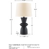 image:imageSignature Design by Ashley Table Lamps Set of 2 Bedside Modern Black