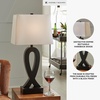 image:imageSignature Design by Ashley Table Lamps Set of 2 Black Modern Sculptural