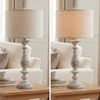 image:imageSignature Design by Ashley Table Lamps Set of 2 Tall Farmhouse Whitewash16W x 16D x 33H