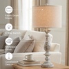 image:imageSignature Design by Ashley Table Lamps Set of 2 Tall Farmhouse Whitewash16W x 16D x 33H