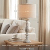 image:imageSignature Design by Ashley Table Lamps Set of 2 Tall Farmhouse Whitewash16W x 16D x 33H