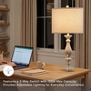 image:imageSignature Design by Ashley Table Lamps Set of 2 Tall Farmhouse Whitewash16W x 16D x 33H