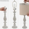 image:imageSignature Design by Ashley Table Lamps Set of 2 Tall Farmhouse Whitewash16W x 16D x 33H