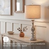 image:imageSignature Design by Ashley Table Lamps Set of 2 Tall Farmhouse Whitewash16W x 16D x 33H