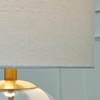 image:imageSignature Design by Ashley Taylow Glass Table Lamp 3Way Touch GrayClearBrass Finish