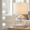 image:imageSignature Design by Ashley Taylow Glass Table Lamp 3Way Touch GrayClearBrass Finish