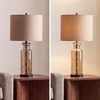 image:imageSignature Design by Ashley Taylow Glass Table Lamp 3Way Touch GrayCopper