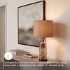 image:imageSignature Design by Ashley Taylow Glass Table Lamp 3Way Touch GrayCopper
