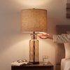 image:imageSignature Design by Ashley Taylow Glass Table Lamp 3Way Touch GrayCopper
