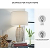 image:imageSignature Design by Ashley Taylow Glass Table Lamp 3Way Touch GrayGray