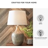 image:imageSignature Design by Ashley Taylow Glass Table Lamp 3Way Touch GrayGrayGold Finish