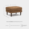 image:imageSignature Design by Ashley Telora Faux Leather Ottoman Caramel Brown