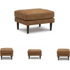 image:imageSignature Design by Ashley Telora Faux Leather Ottoman Caramel Brown