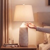 image:imageSignature Design by Ashley Willport Ceramic Table Lamp Set of 2 White
