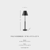 image:imageSignature Design by Ashley Wimner Contemporary Table Lamp with Empire Shade Dark Brown
