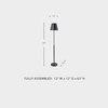 image:imageSignature Design by Ashley Wimner Contemporary Tall Floor Lamp with Empire Shade Dark Brown