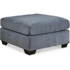 image:imageSignature Design by Ashley 36in Oversized Square Ottoman GrayBlue