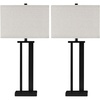 image:imageSignature Design by Ashley Aniela Table Lamp Set of 2 30 in SilverBronze
