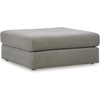 image:imageSignature Design by Ashley Avaliyah Contemporary Square Upholstered Oversized Accent Ottoman with Nonskid Legs Light Gray