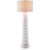 image:imageSignature Design by Ashley Floor Lamp Modern White Scalloped Resin
