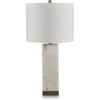 image:imageSignature Design by Ashley Jyllyard Table Lamp 28 Faux Wood 3WayWhiteGold Finish