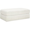 image:imageSignature Design by Ashley Karinne Contemporary Upholstered Oversized Accent Ottoman with NonSkid Legs WhiteWhite
