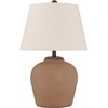 image:imageSignature Design by Ashley Scantor Industrial Textured Metal Table Lamp with 3Way Switch Light Brown