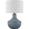 image:imageSignature Design by Ashley Schylarmont Contemporary Aluminum Table Lamp with 3Way Switch Gray amp White