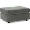 image:imageSignature Design by Ashley Stairatt Gray Rectangular Upholstered OttomanDark Gray