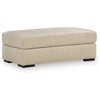 image:imageSignature Design by Ashley Stairatt Gray Rectangular Upholstered OttomanOatmeal