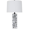 image:imageSignature Design by Ashley Table Lamp Modern Black and White Marble Base