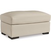 image:imageSignature Design by Ashley Treasure Trove Contemporary Leather Match Rectangular Ottoman for Living Room Beige