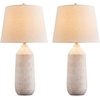 image:imageSignature Design by Ashley Willport Ceramic Table Lamp Set of 2 White
