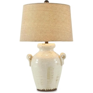 image:imageSignature Design by Ashley 27Inch Farmhouse Ceramic Table Lamp CreamEmelda