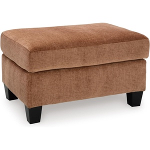 image:imageSignature Design by Ashley Amity Bay Modern Upholstered Rectangular Ottoman Light BrownOrange