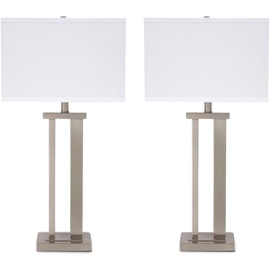 image:imageSignature Design by Ashley Aniela Table Lamp Set of 2 30 in SilverSilver