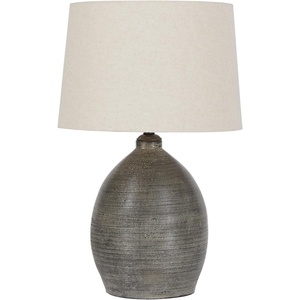 image:imageSignature Design by Ashley Joyelle Modern 275 Terracotta Table Lamp Gray