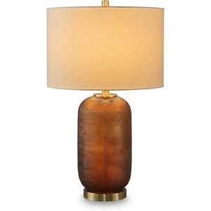 image:imageSignature Design by Ashley Jyllyard Table Lamp 28 Faux Wood 3WayAmber