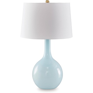 image:imageSignature Design by Ashley Jyllyard Table Lamp 28 Faux Wood 3WayAqua