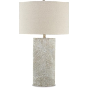 image:imageSignature Design by Ashley Kerbert Terracotta Table Lamp Distressed BlackBrown