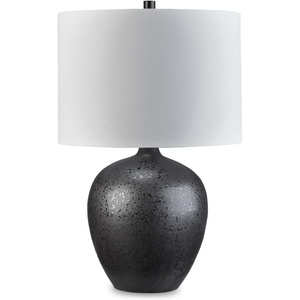 image:imageSignature Design by Ashley Ladstow Urban 225 Sleek Ceramic Table Lamp Black