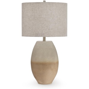 image:imageSignature Design by Ashley Linas 28 Farmhouse Table Lamp Cream Beige