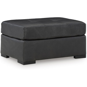 image:imageSignature Design by Ashley Pitkin Oversized Accent Ottoman No Assembly Required Chenille Upholstered Contemporary Living Room Furniture Slate Gray 36 x 36Fog