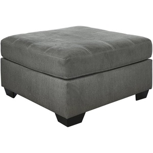 image:imageSignature Design by Ashley Pitkin Oversized Accent Ottoman No Assembly Required Chenille Upholstered Contemporary Living Room Furniture Slate Gray 36 x 36Slate
