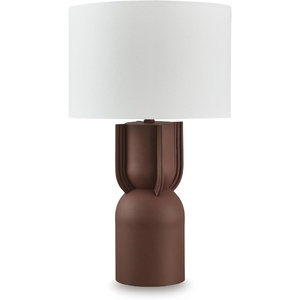 image:imageSignature Design by Ashley Rowandale Modern Metal Table Lamp with 3Way Switch Dark Brown