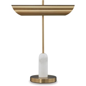 image:imageSignature Design by Ashley Rowleigh Desk Lamp Gold Marble with USBC