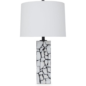 image:imageSignature Design by Ashley Table Lamp Modern Black and White Marble Base