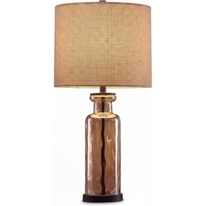 image:imageSignature Design by Ashley Taylow Glass Table Lamp 3Way Touch GrayCopper
