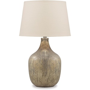 image:imageSignature Design by Ashley Taylow Glass Table Lamp 3Way Touch GrayGrayGold Finish
